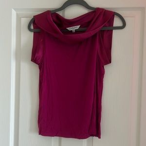 L.K. Bennett London Magenta knit top